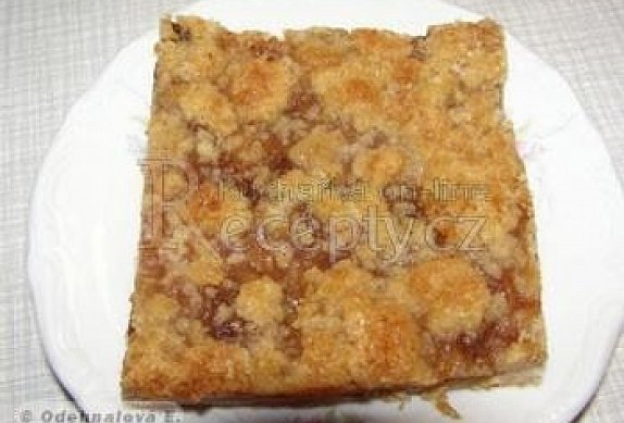 Linecký koláč s jablky a drobenkou